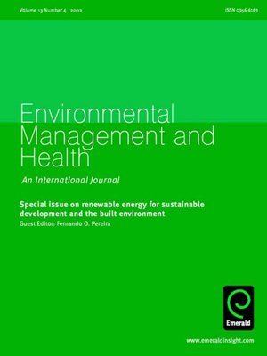 cover image of Environmental Management and Health, Volume 13, Issue 4